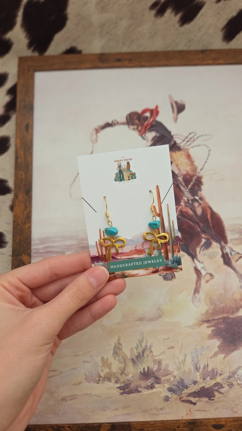 Cowgirls Wear Bows Too Dangles - LAST CHANCE