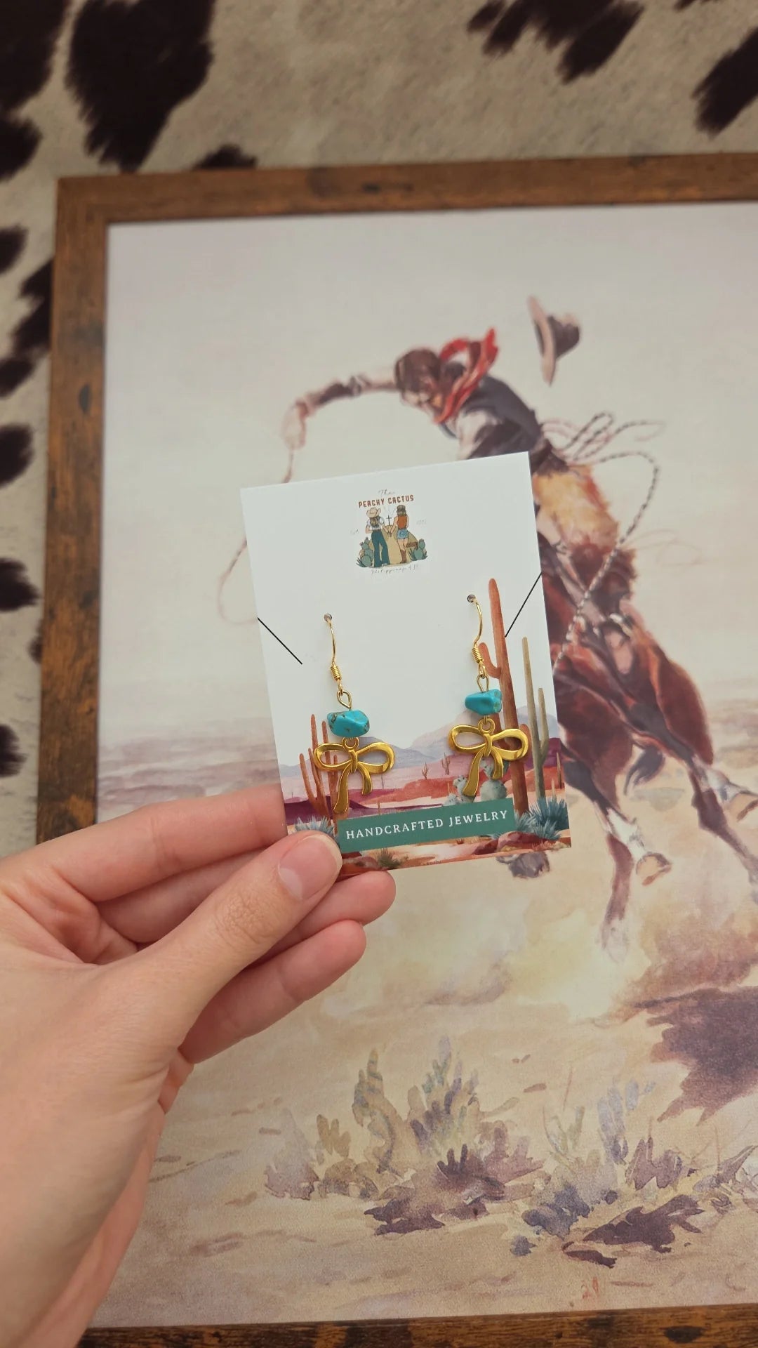 Cowgirls Wear Bows Too Dangles - LAST CHANCE